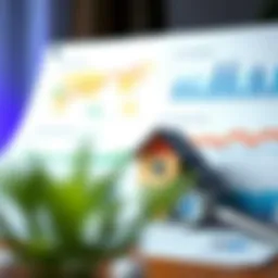 Real estate appraisal concept with charts and graphs