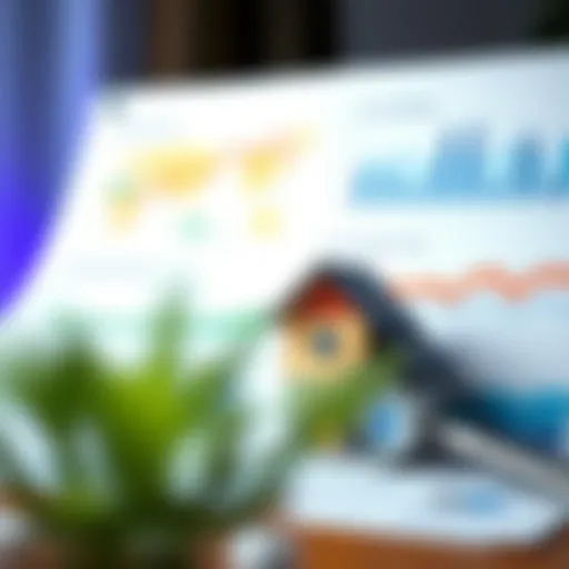 Real estate appraisal concept with charts and graphs