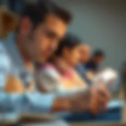 A professional certification exam being taken with focus and determination.