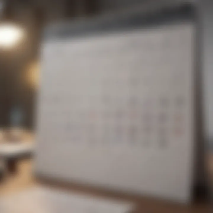 A calendar filled with deadlines and appointments
