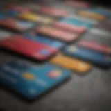 A visual representation of various in-store credit cards showcasing their unique designs.