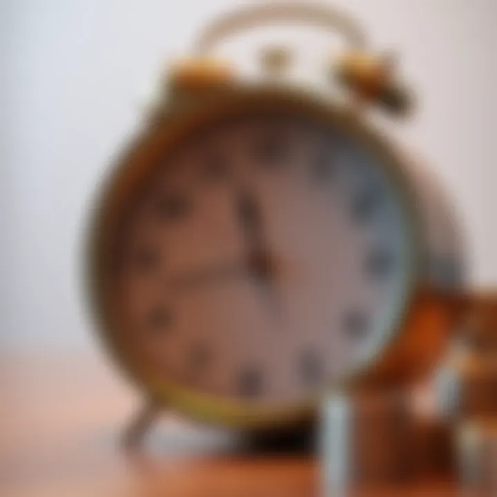 Clock indicating optimal refinancing timing