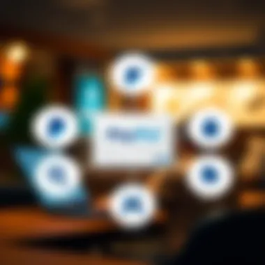 Diagram showcasing benefits of virtual cards for PayPal