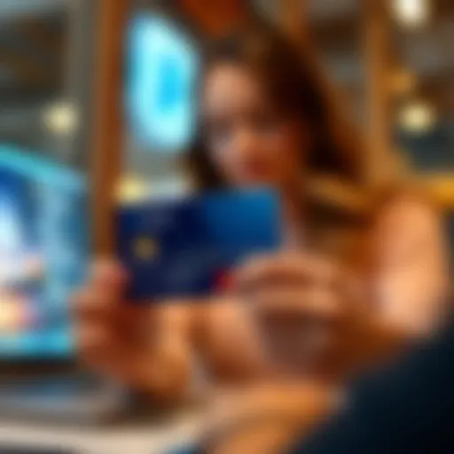 Visual representation of virtual card features