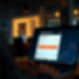 Illustration of a digital registration form