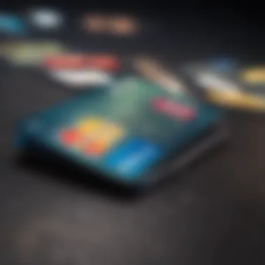 Digital Privacy with Credit Cards Conceptual illustration of digital privacy with credit cards