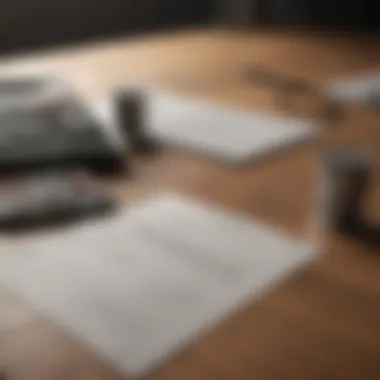 Strategic Financial Planning A strategic financial plan layout on a desk