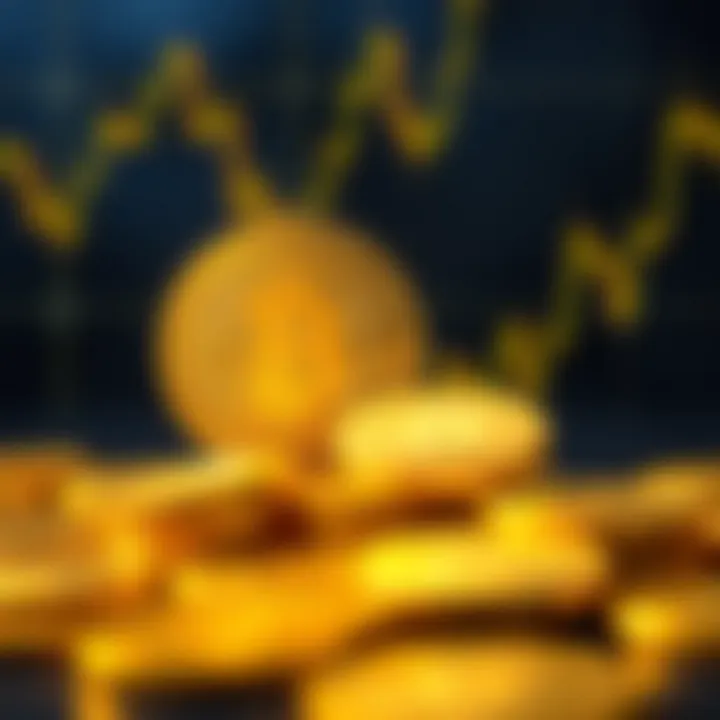 A visual representation of the market dynamics of pure gold coins.